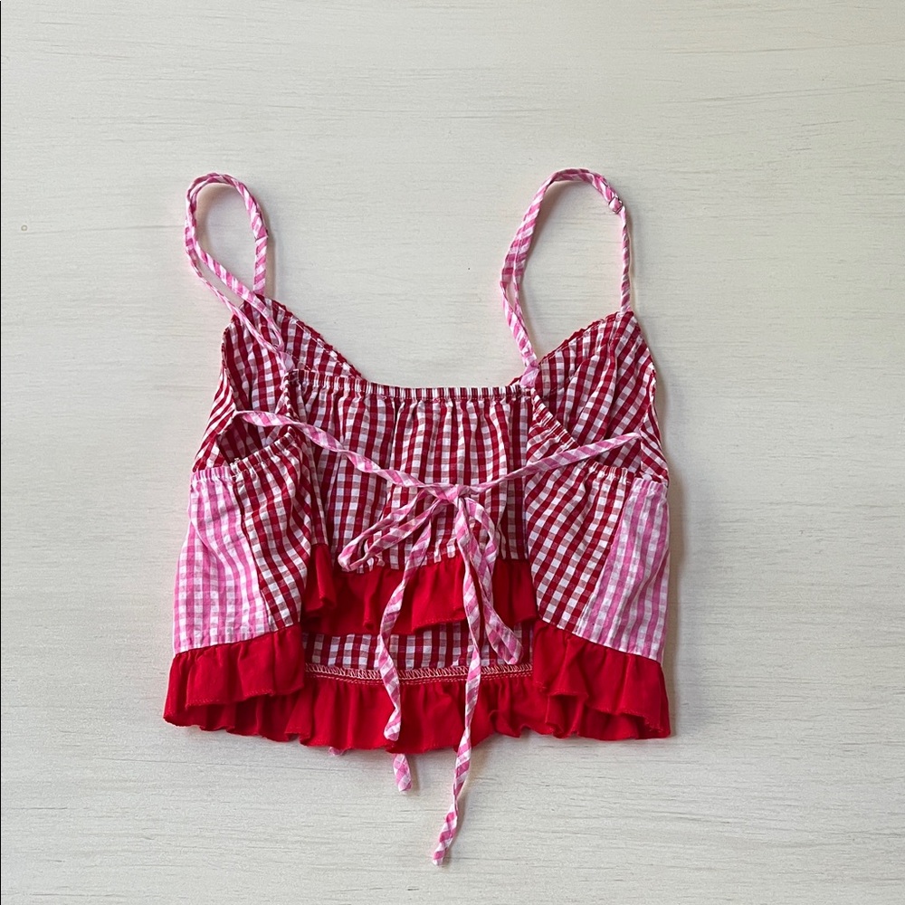 Edikted Joanne Mixed Gingham Top - Picture 5 of 5